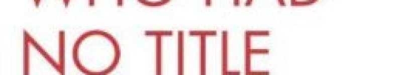 The Leader Who Had No Title